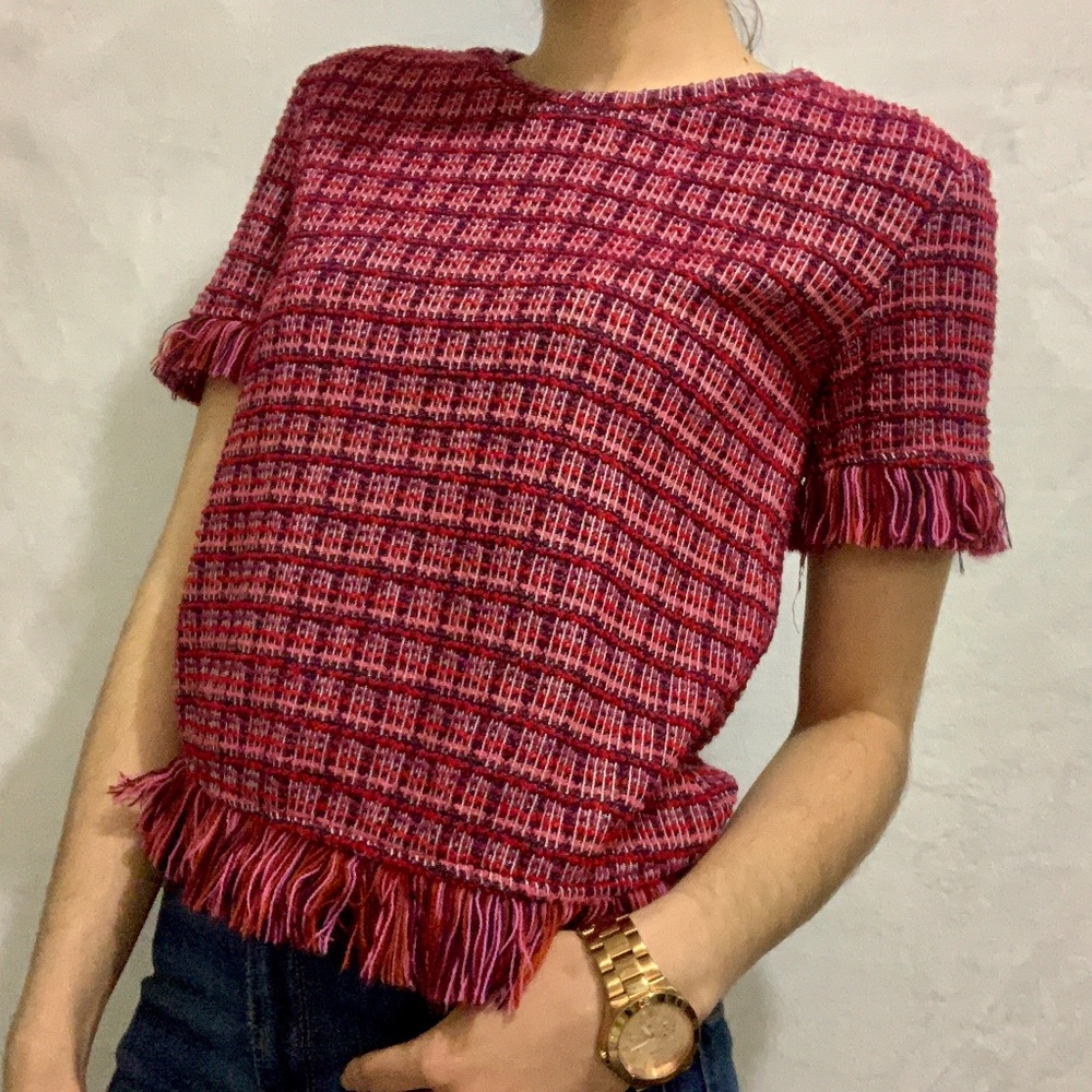 Zara Light Knit shirt sleeve shirt